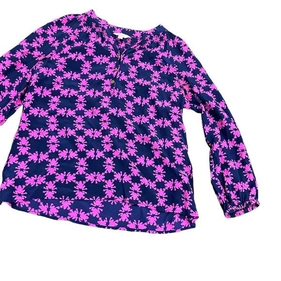 Lilly Pulitzer Elsa top Get Hoppy silk - Picture 2 of 8